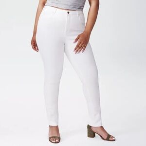 NEW Universal Standard Seine High Rise Skinny Jeans in White, Size 00